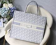 Dior Book Tote Grey Large - 3