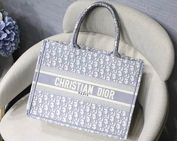 Dior Book Tote Grey Small