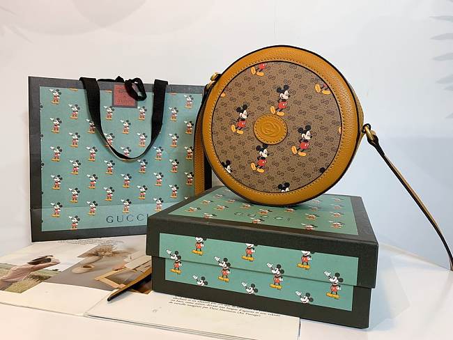 Disney x Gucci round shoulder bag - 1