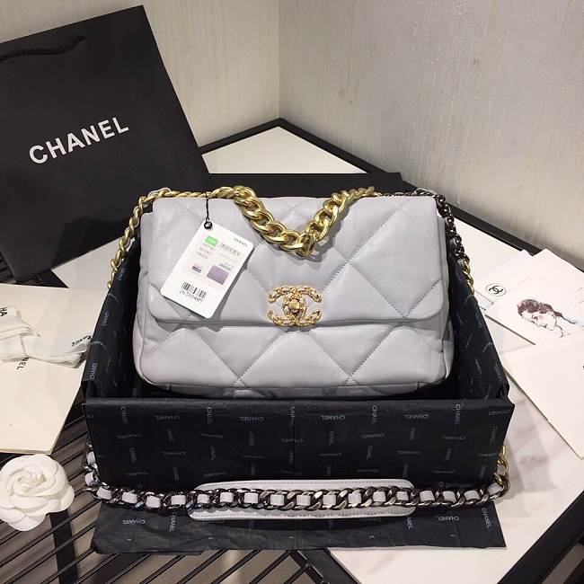 Chanel 19 flap bag Grey - 1