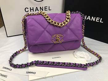 Chanel 19 Flap Bag Purple
