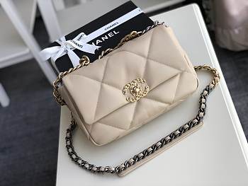 Chanel 19 Flap small Bag Beige 