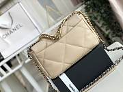 Chanel 19 Flap small Bag Beige  - 3