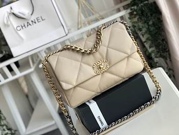 Chanel 19 Flap Medium Bag Beige