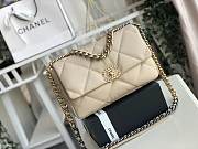 Chanel 19 Flap Medium Bag Beige - 2