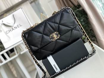  Chanel 19 Flap Medium Bag Black