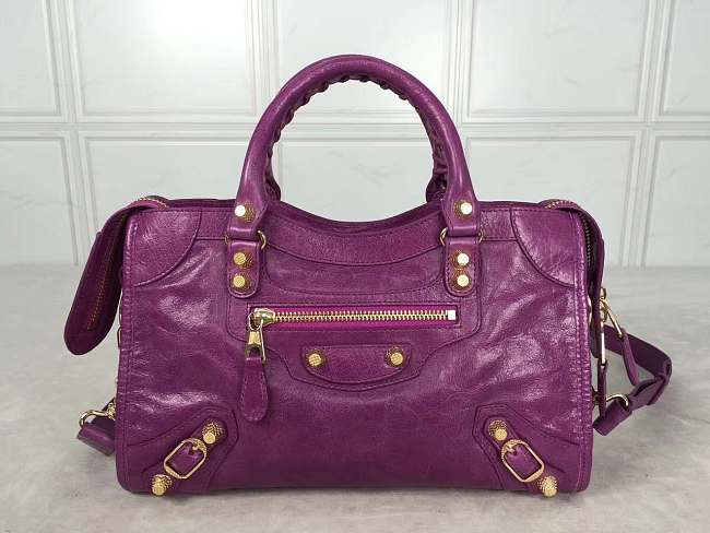 Balenciaga motorcycle bag Purple - 1