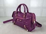 Balenciaga motorcycle bag Purple - 4