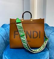 Fendi Sunshine Brown Tote Bag 41cm - 5