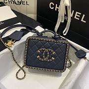 Chanel Vanity Case Navy Small - 1