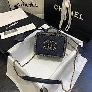 Chanel Vanity Case Navy Small - 3