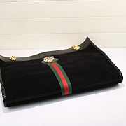 Gucci Rajah Large Suede Tote Black - 5