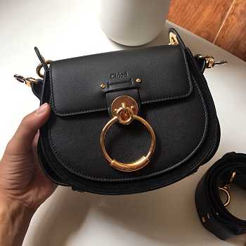 Chloe Tess Handbag Black Small Size