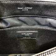 YSL MONOGRAM LOULOU SMALL SIZE ALL BLACK - 4