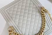 Chanel Samll Leboy Caviar Leather in White - 2