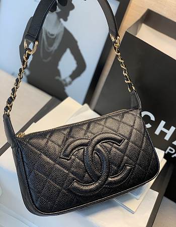 Chanel Axillary Black Bag 