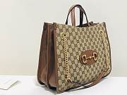 Gucci GG Supreme Tote Bag Brown - 6