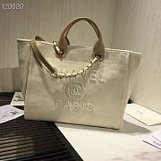 Chanel Deauville Tote Bag White - 6