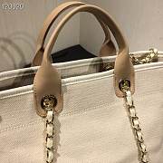 Chanel Deauville Tote Bag White - 5