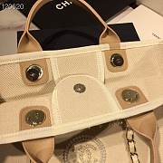 Chanel Deauville Tote Bag White - 3