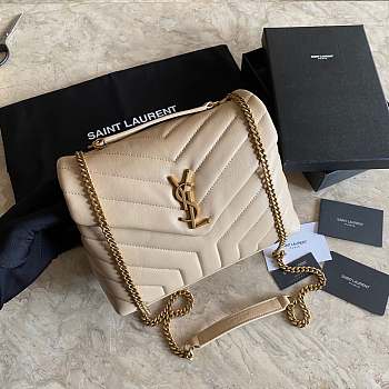 YSL LouLou Small bag in Beige