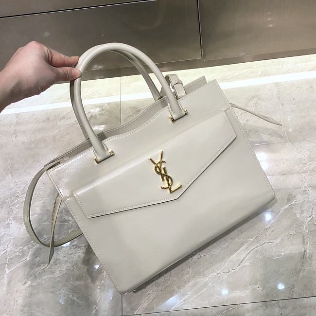 YSL Large Tote in White - 1