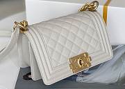 Chanel Boy bag Small size in white - 6