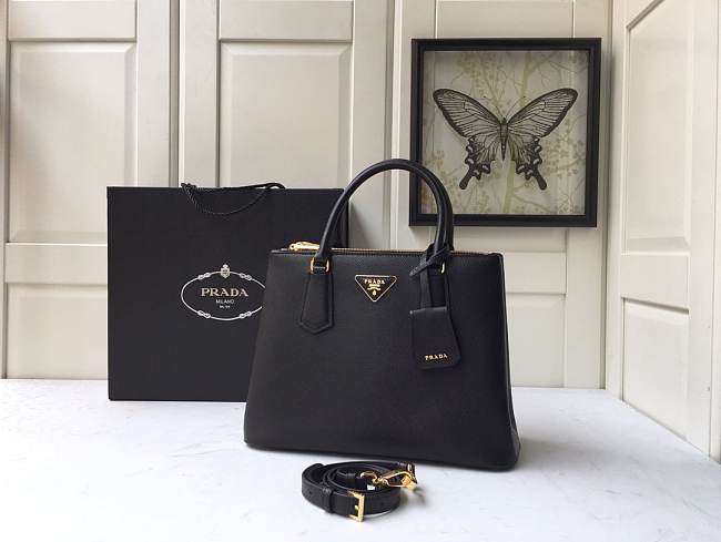 Prada Saffiano Large Tote in Black  - 1