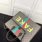 Gucci 'Fake/Not' print large tote bag - 6