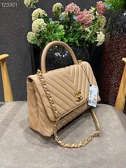 Chanel Coco Top Handle Bag Beige - 2