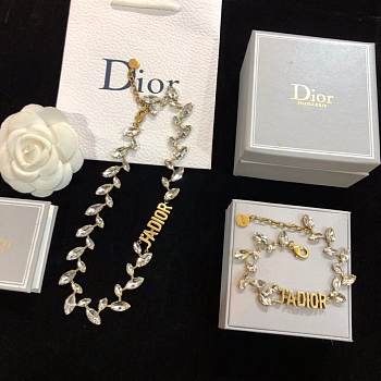 Dior Bracelet necklace set