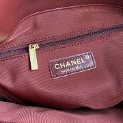 Chanel shopping bag Burgundy - 6