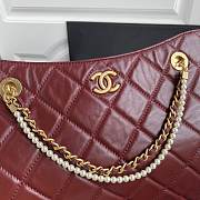 Chanel shopping bag Burgundy - 2