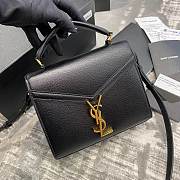 YSL CASSANDRA MINI TOP HANDLE BAG Black - 1