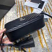 YSL Shoulder Bag Black in Silver Hardware - 3