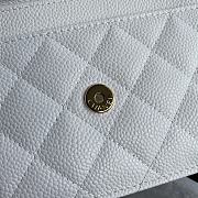 Chanel WOC Caviar Leather in White  - 2