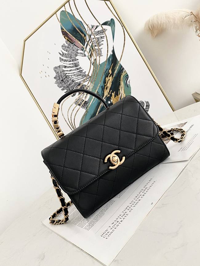 Chanel Flap Handle bag with pearl - 1