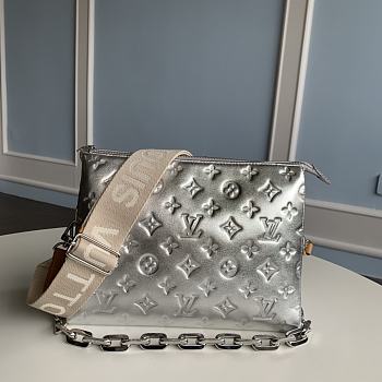 LV Coussin Small Bag in silver