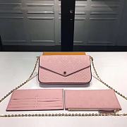 LV Pochette Felicie in pink - 1