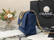 chanel 19 flap Denim bag  - 5