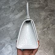 BALENCIAGA HOURGLASS SMALL BAG White - 3