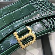 BALENCIAGA HOURGLASS XS TOP HANDLE BAG Green - 5