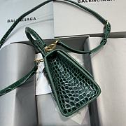 BALENCIAGA HOURGLASS XS TOP HANDLE BAG Green - 3