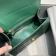 BALENCIAGA HOURGLASS SMALL TOP HANDLE BAG Green - 3