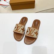 LV slippers Raffia Brown - 1