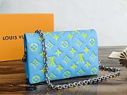 LV Pochette Coussin Bag Blue 20cm - 5