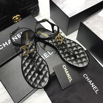 Chanel sandals Black 
