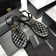 Chanel sandals Black  - 5