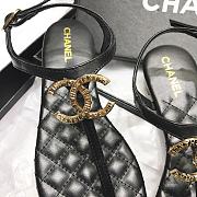 Chanel sandals Black  - 4