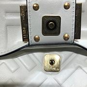 Fendi Baguette Whiet Bag Medium  - 4